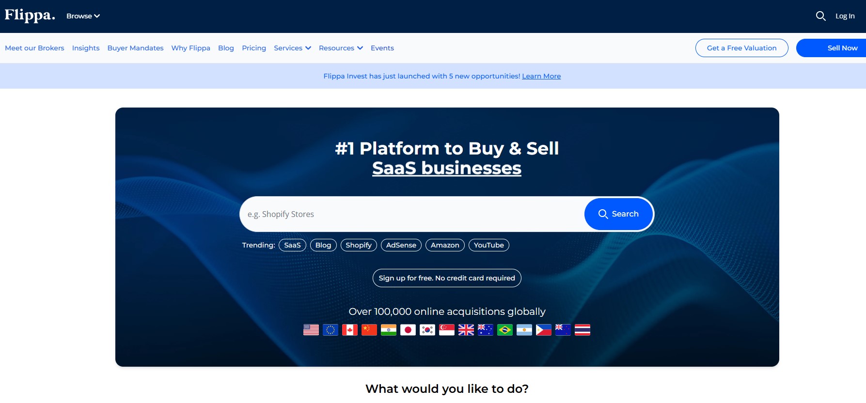Flippa is one of the largest marketplaces for digital assets